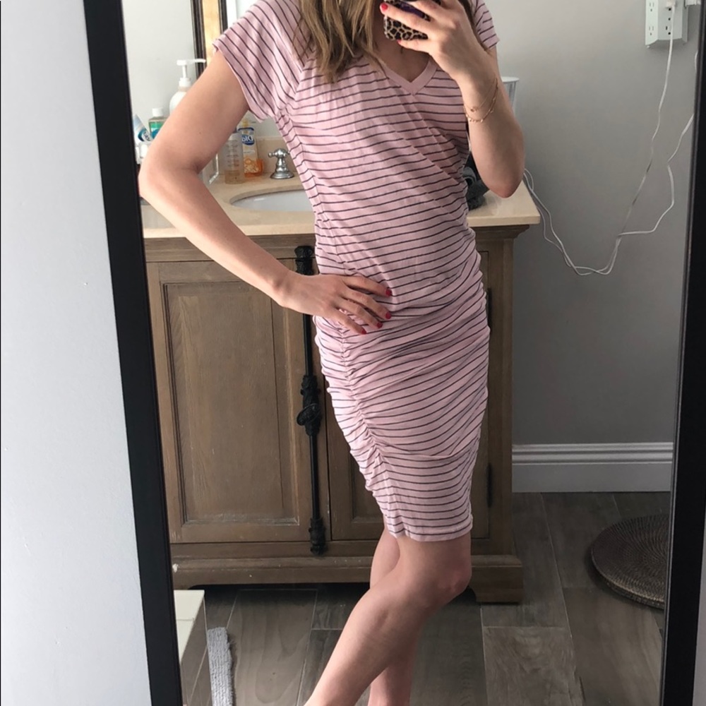 Sundry Pink Striped dress